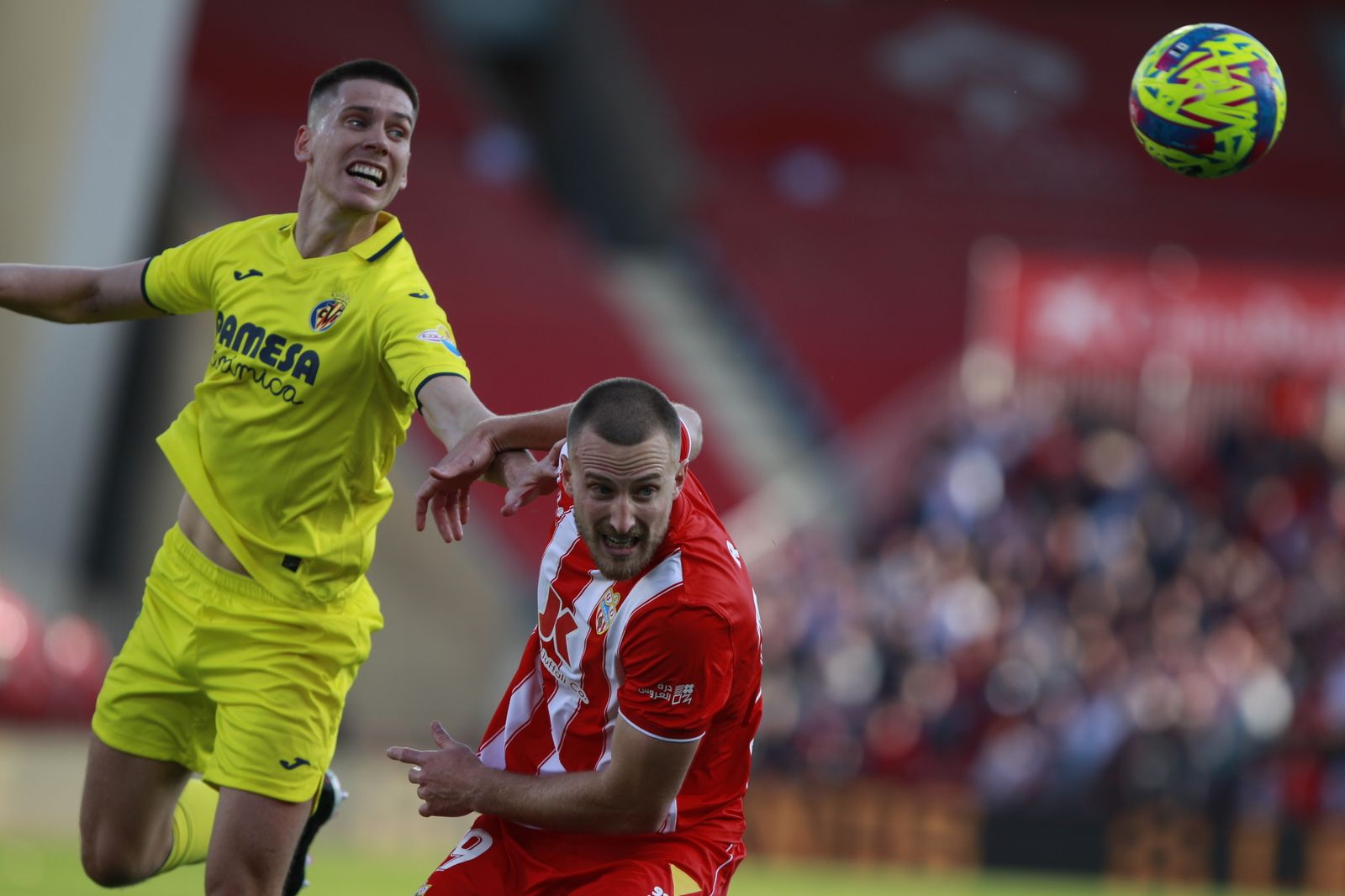 Imágenes de la derrota de la U.D. Almería ante el Villarreal por 0 a 2