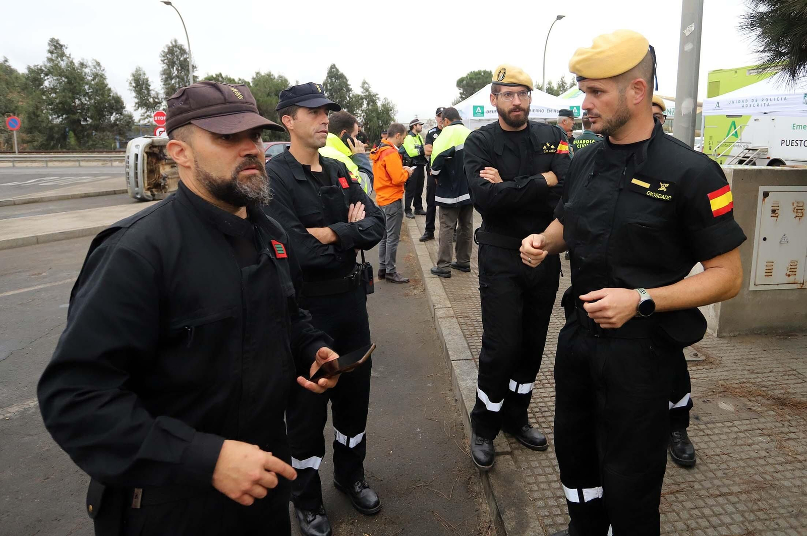 Simulacro de accidente en el Puerto de Huelva dentro del ejercicio regional RespuestA22, en imágenes