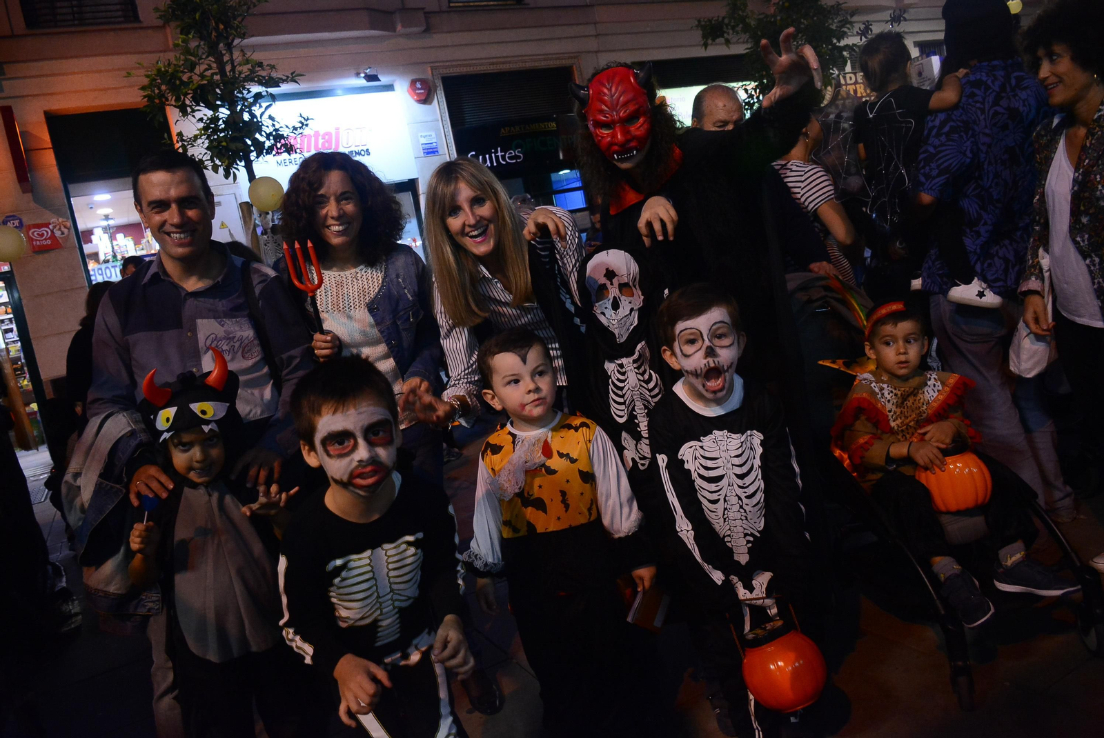 La noche de Halloween en el centro de Málaga