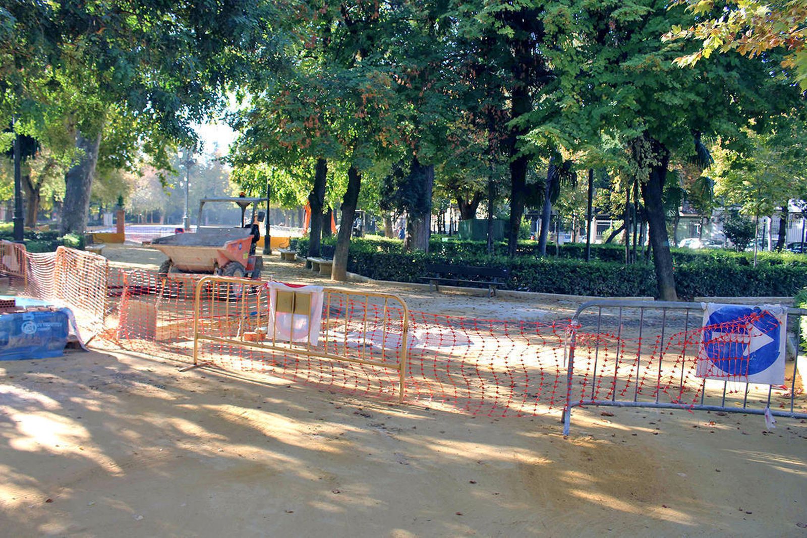 Situación actual de la histórica zona verde.