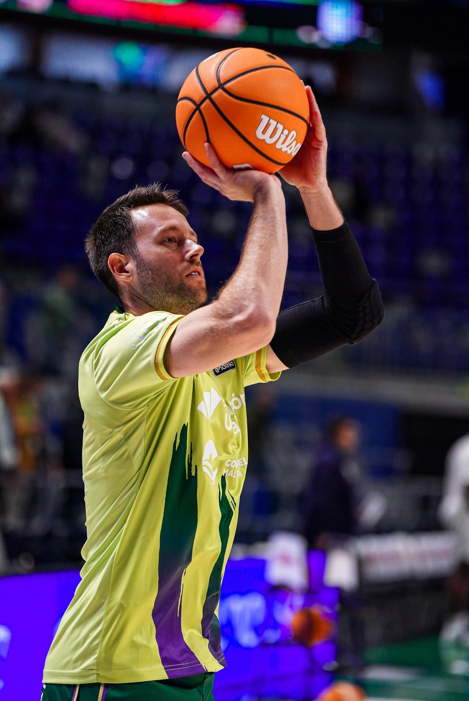 Kalinoski, en el calentamiento.