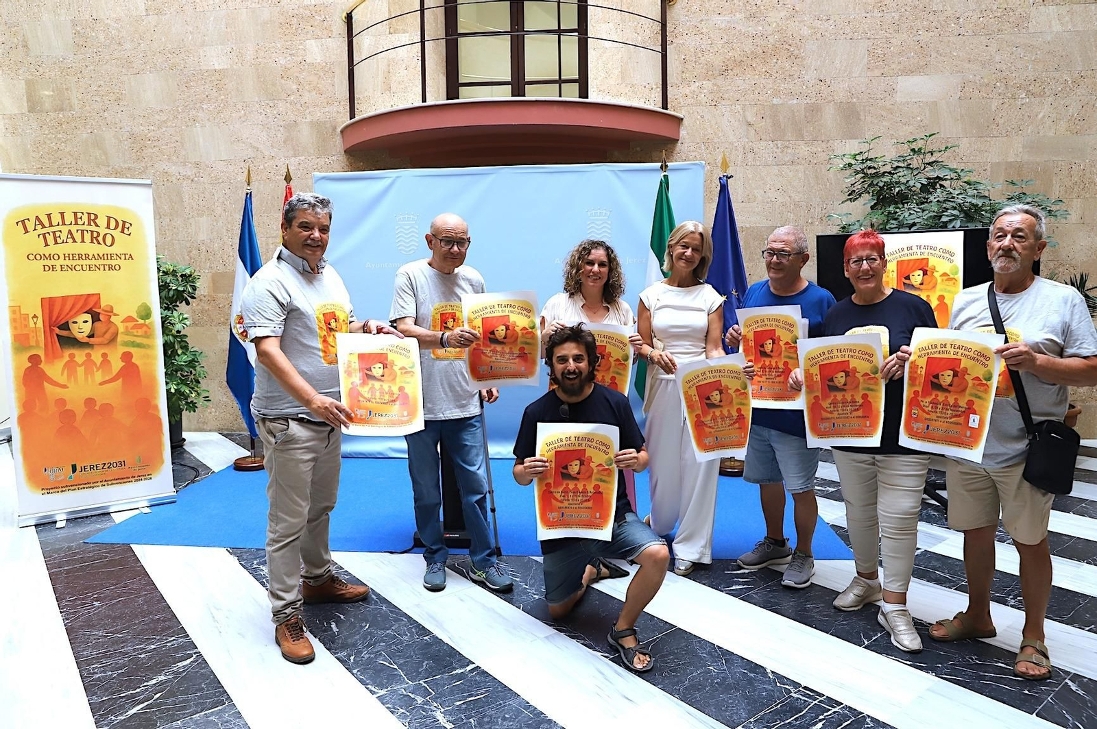 Presentación de los Talleres de Teatro como Herramienta de Encuentro en el Ayuntamiento de Jerez