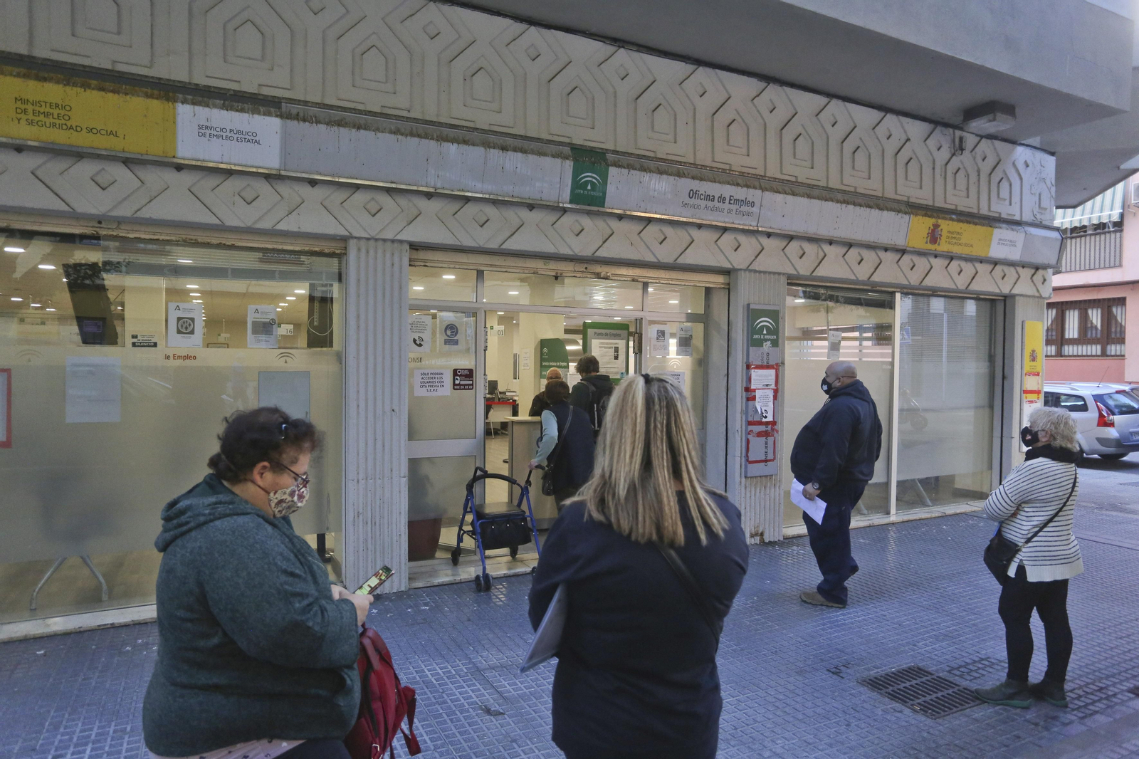 Oficina de empleo en Málaga.