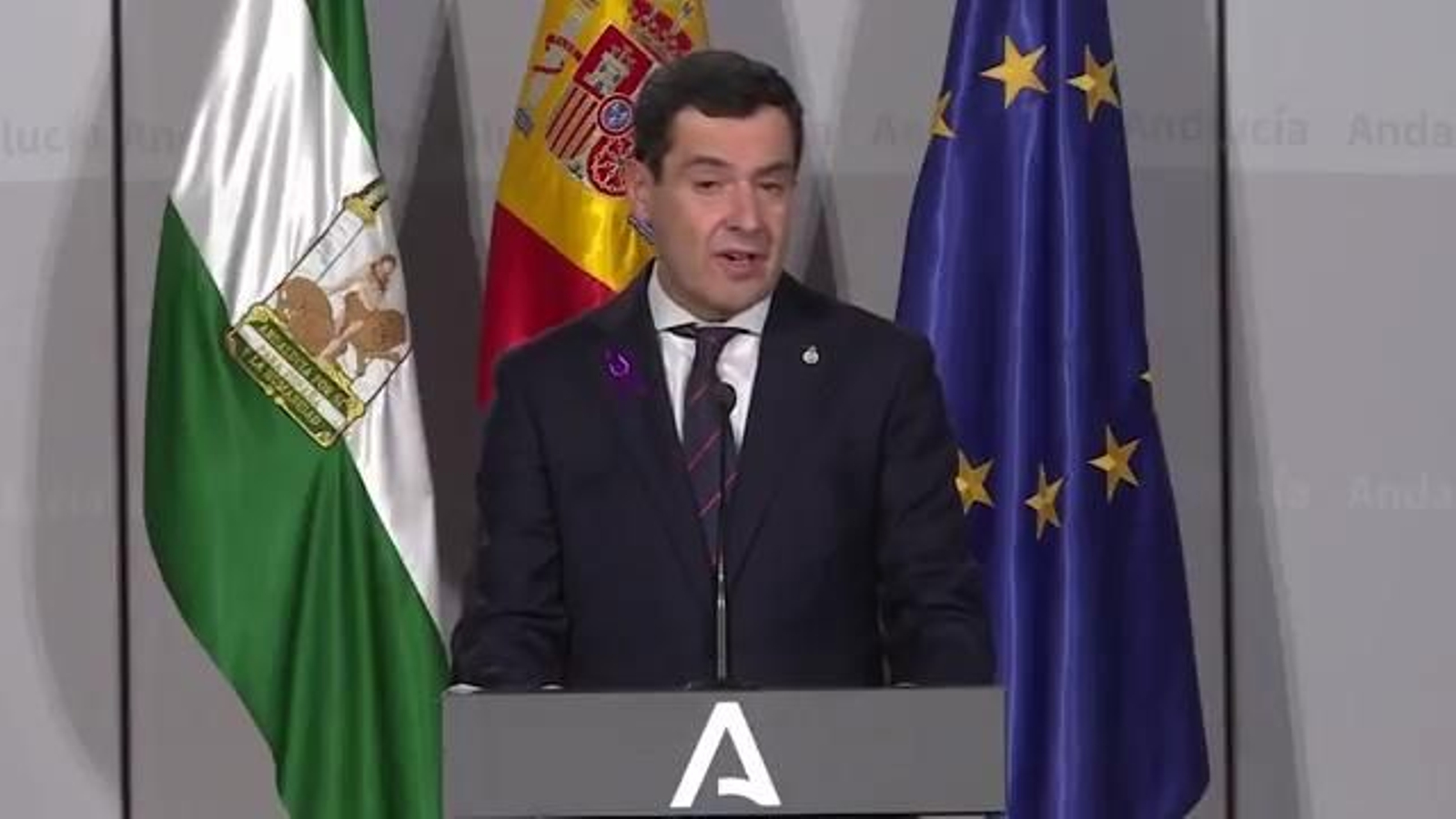 Juanma Moreno: "Juntos por una Andalucía sin violencia machista"
