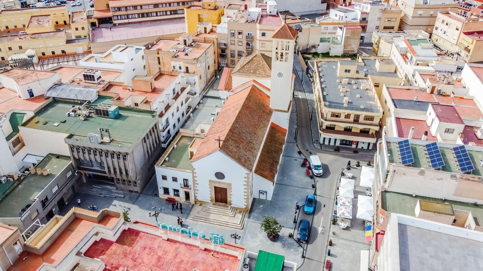 Casco histórico de Roquetas de Mar.