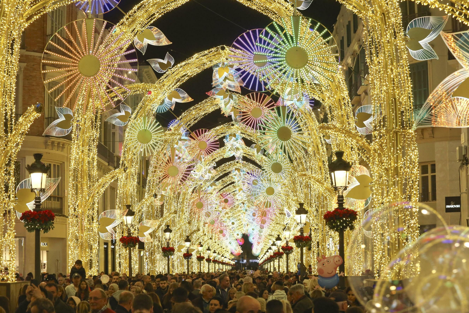 Las fotos de las luces de Navidad en Málaga Las fotos de las luces de Navidad en Málaga