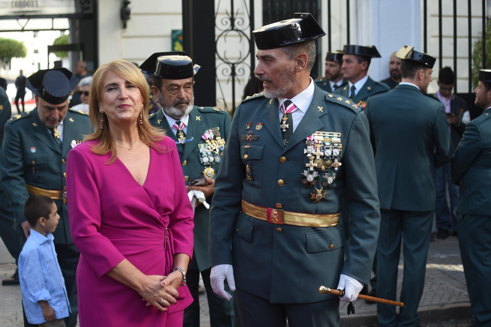 El desfile de la Guardia Civil de Córdoba por el día de la Virgen del Pilar