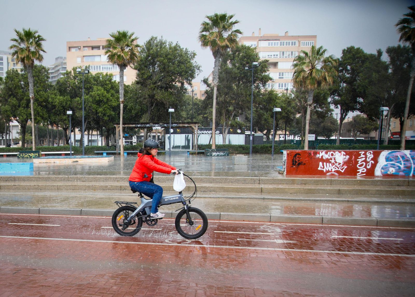 Las mejores imágenes de la lluvia en Almería