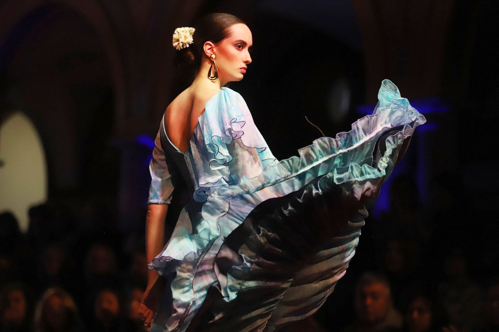 Huelva Flamenca 2023. Imágenes de la pasarela de moda flamenca de la modista Adelina Infante