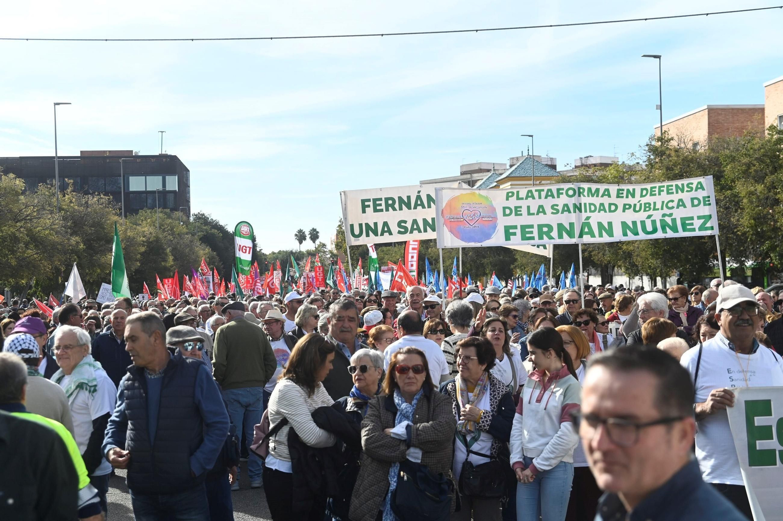 La manifestación en defensa de la sanidad pública en Córdoba