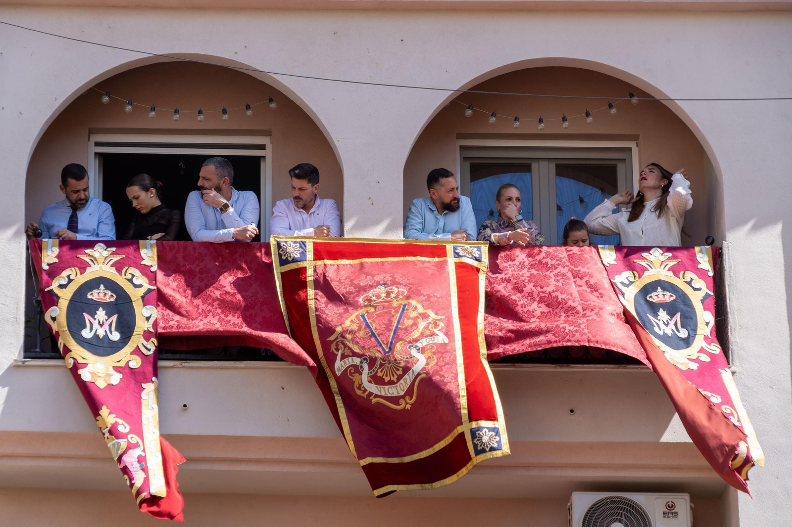 Domingo de Ramos: Imágenes de la procesión de La Sagrada Cena y Maria Santísima del Rosario