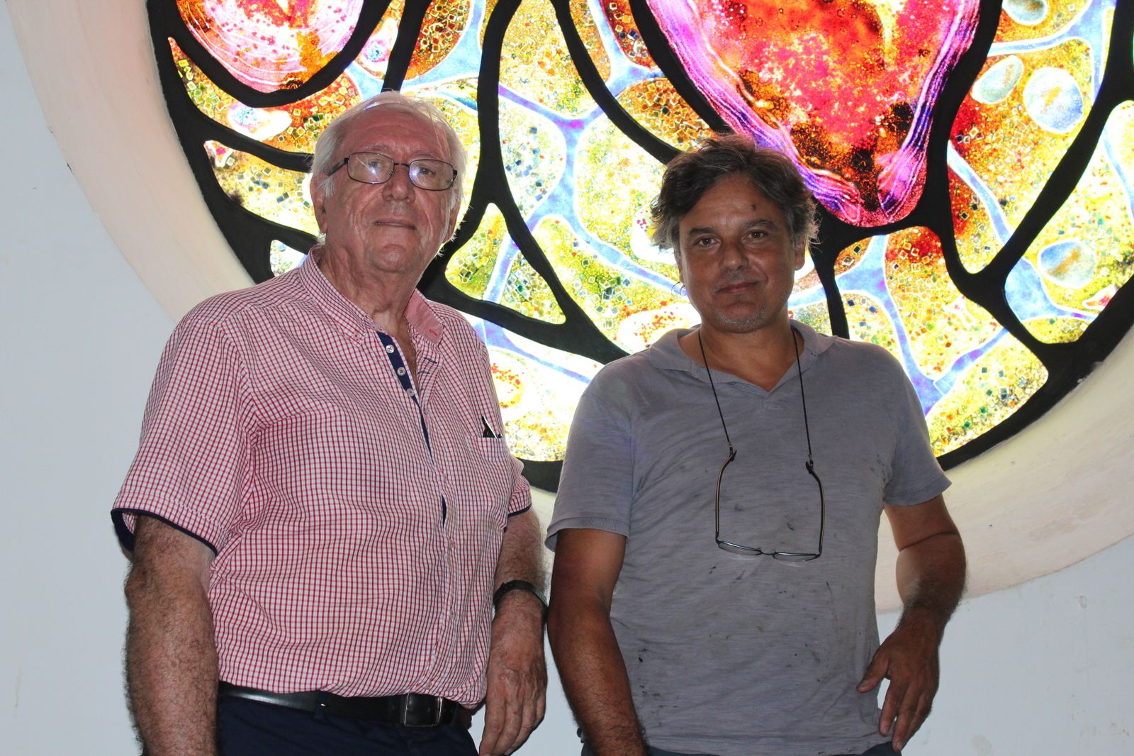 En memoria de Blas Cariillo. Vidrieras de Turre