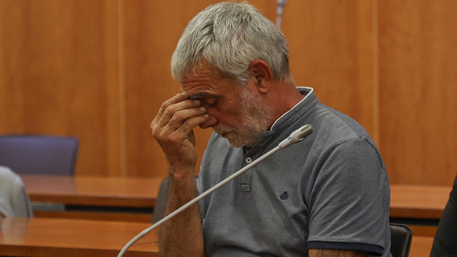 Manuel Alonso Herrero, tras ser declarado culpable. Manuel Alonso Herrero, tras ser declarado culpable.