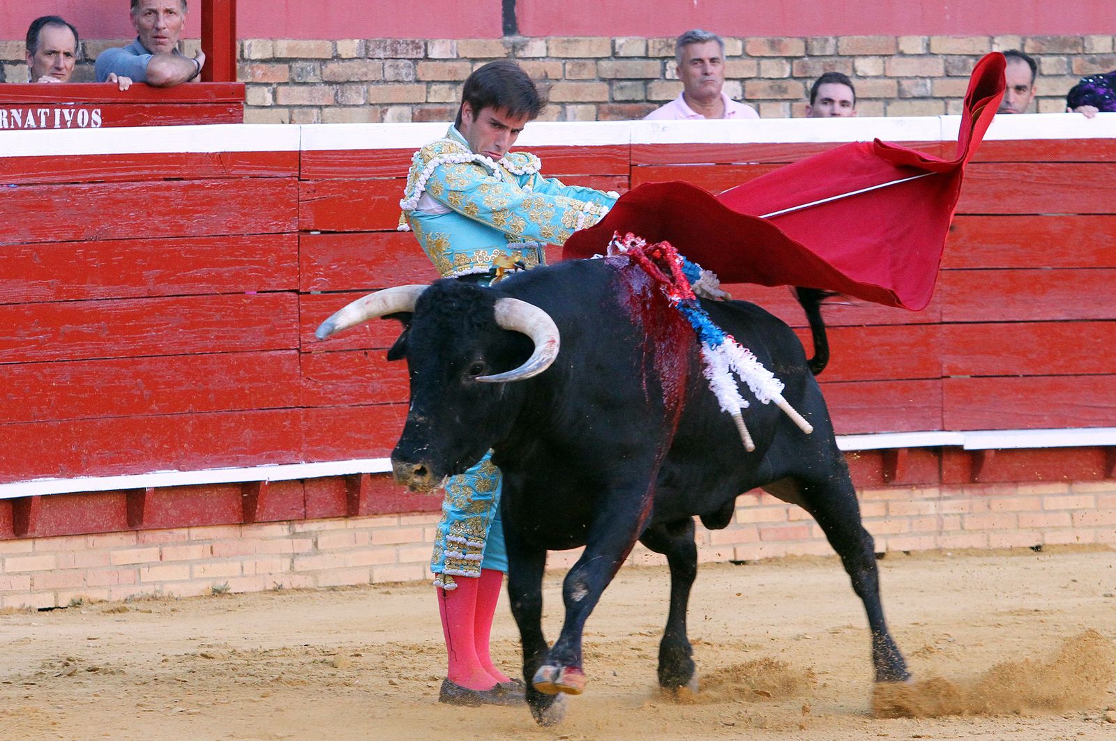 Imágenes de la Novillada de Rafael Serna, Emilio Silvera y Rodrigo Molina.