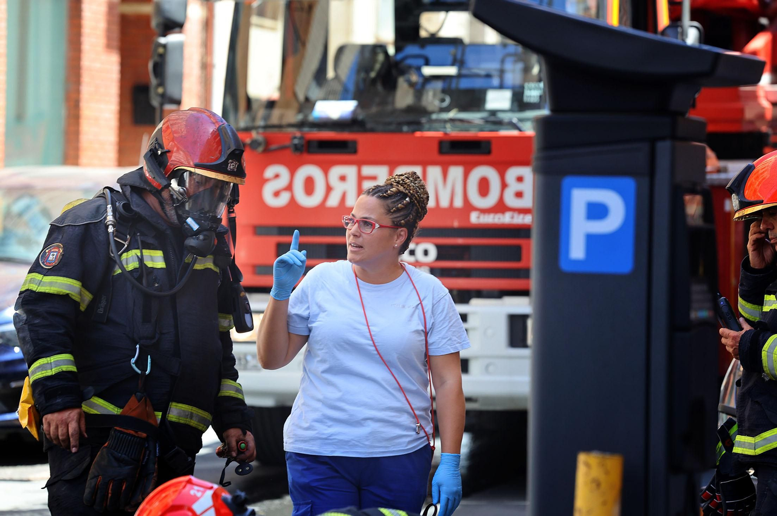 Imágenes del incendio ocurrido en la calle La Palma