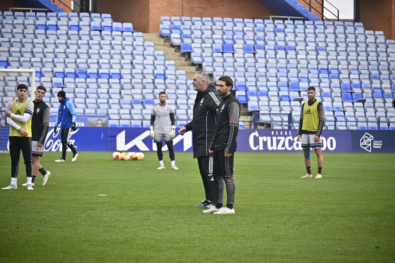 Las fotografías del entrenamiento del Recre en el Nuevo Colombino