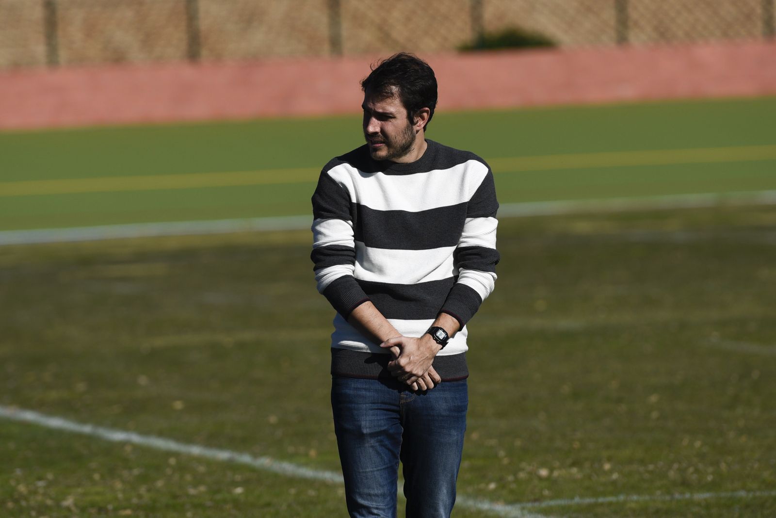 José Manuel García durante un encuentro de la liga regular