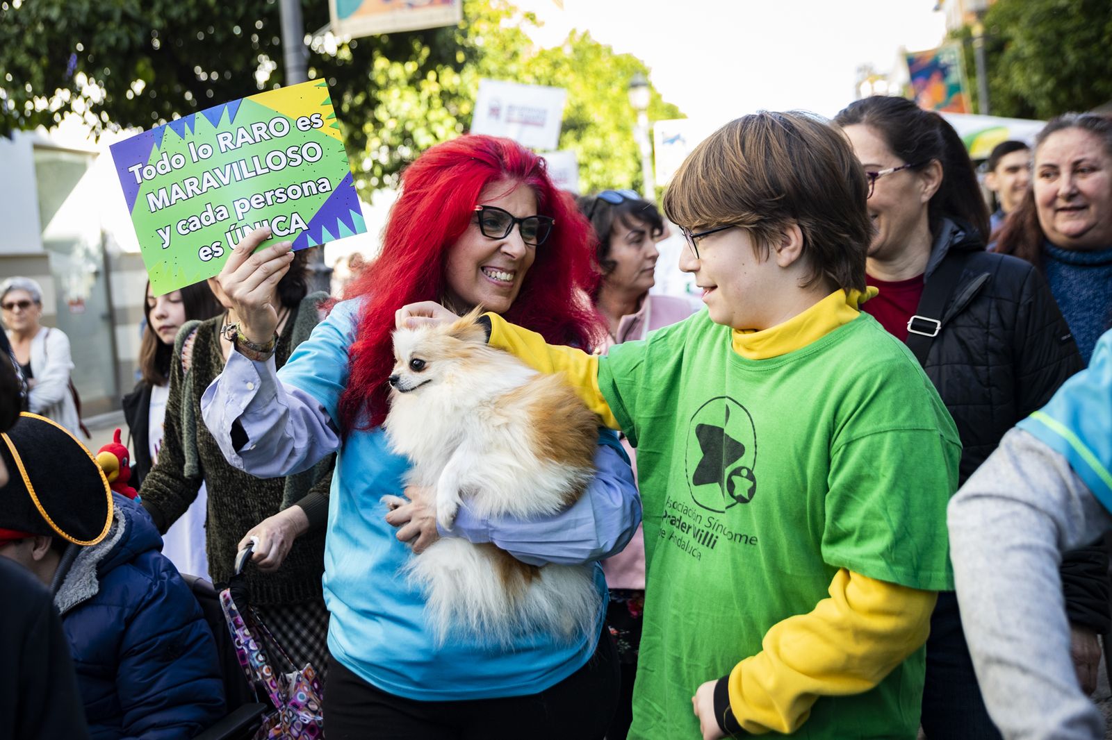 Imágenes de la marcha solidaria de las asociaciones de enfermedades raras en Jerez