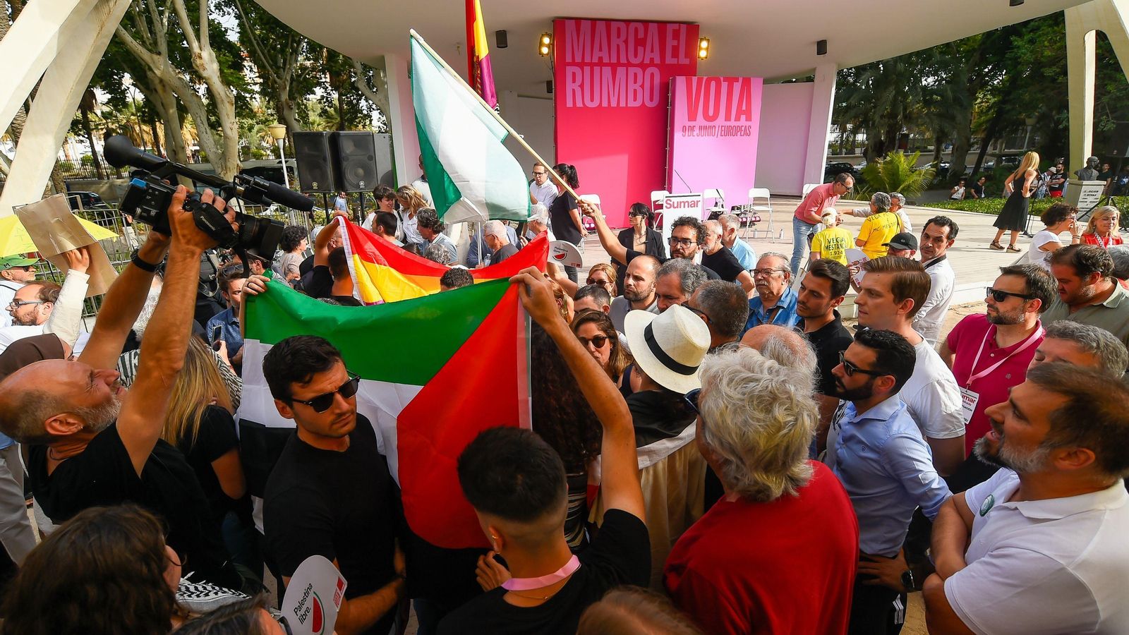 Mitin de Yolanda Díaz en Málaga.