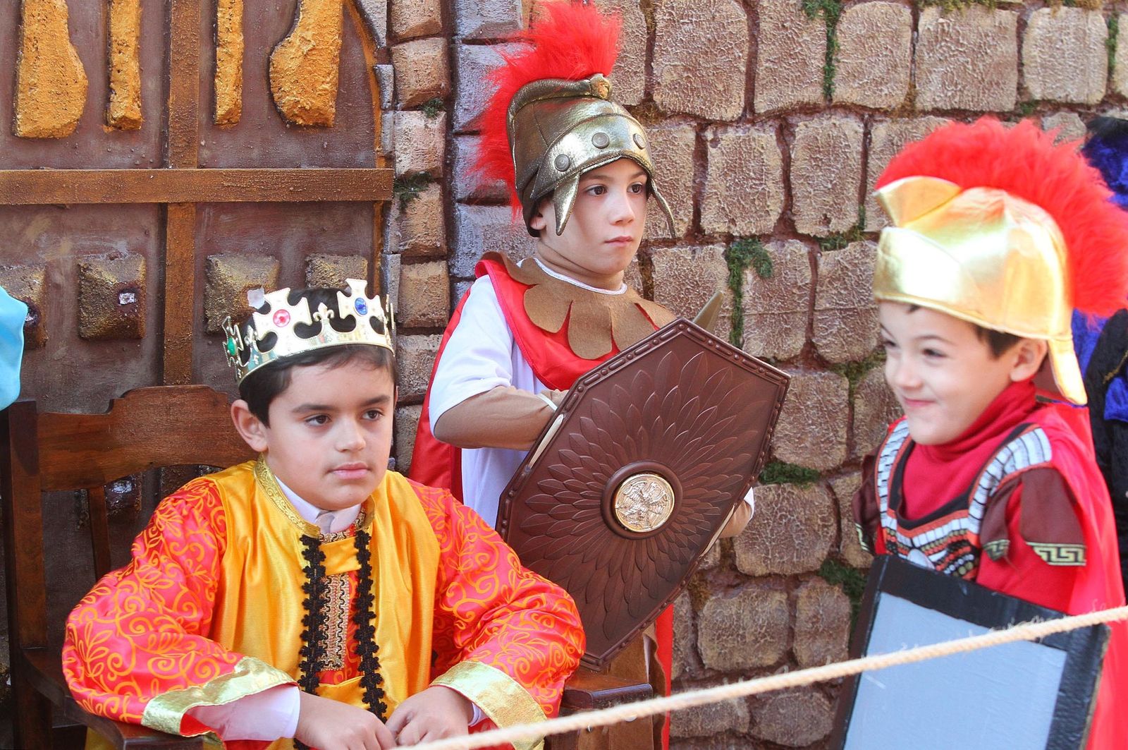 Imágenes del Belén viviente del Colegio María Inmaculada.