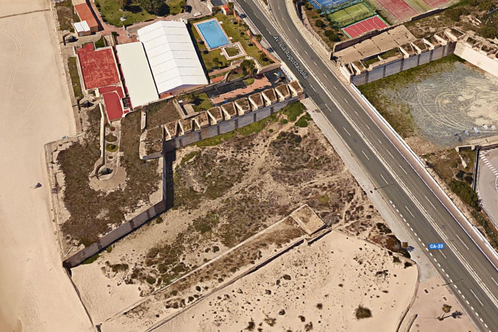 Imagen aérea de Cortadura donde se realizaron los abusos al menor.