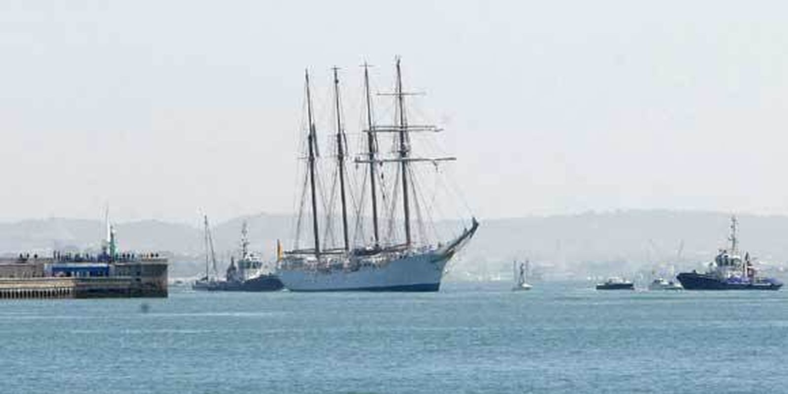 El buque escuela regresa a la ciudad tras siete meses de travesía  Foto: Jose Braza