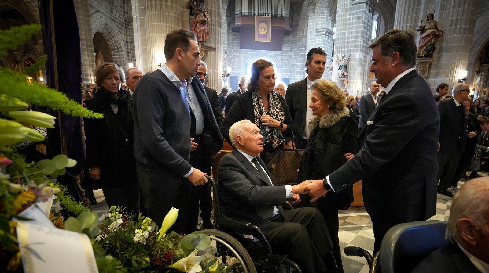 Imágenes del funeral de Álvaro Domecq en la catedral de Jerez