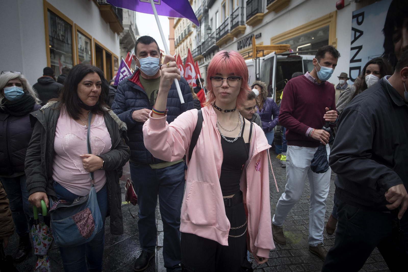 8M en Sevilla: la manifestación por el Día de la Mujer, en imágenes