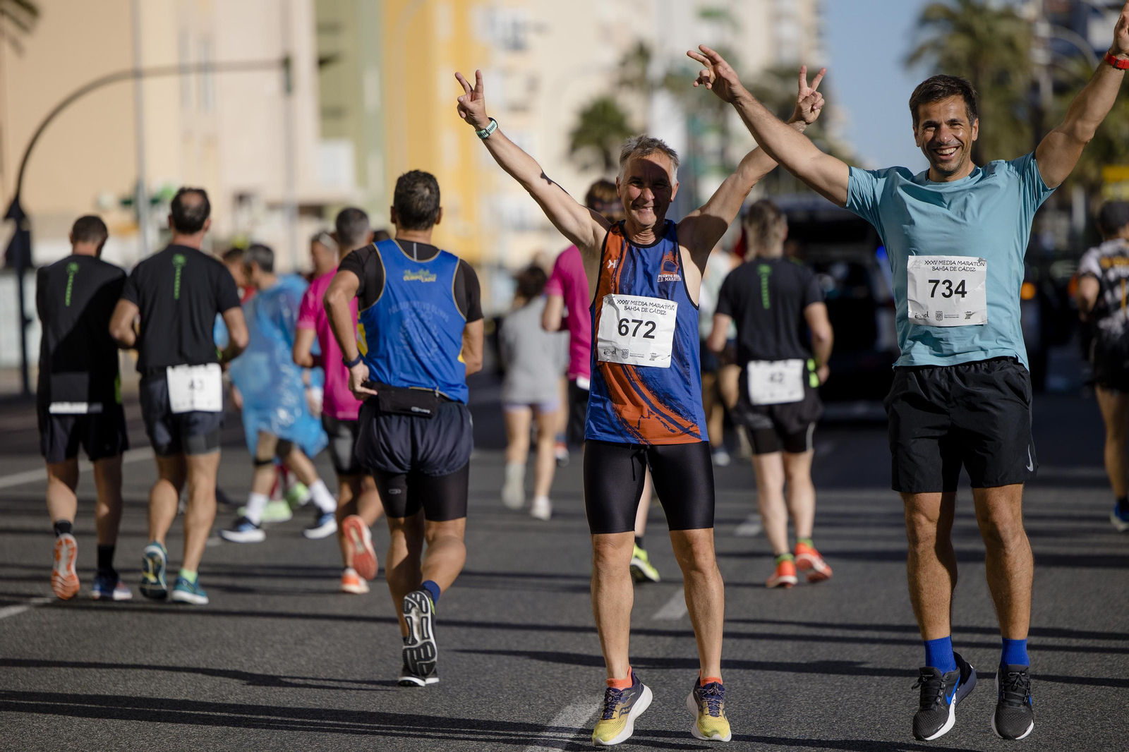 Las imágenes de la media maratón Bahía de Cádiz 2023.