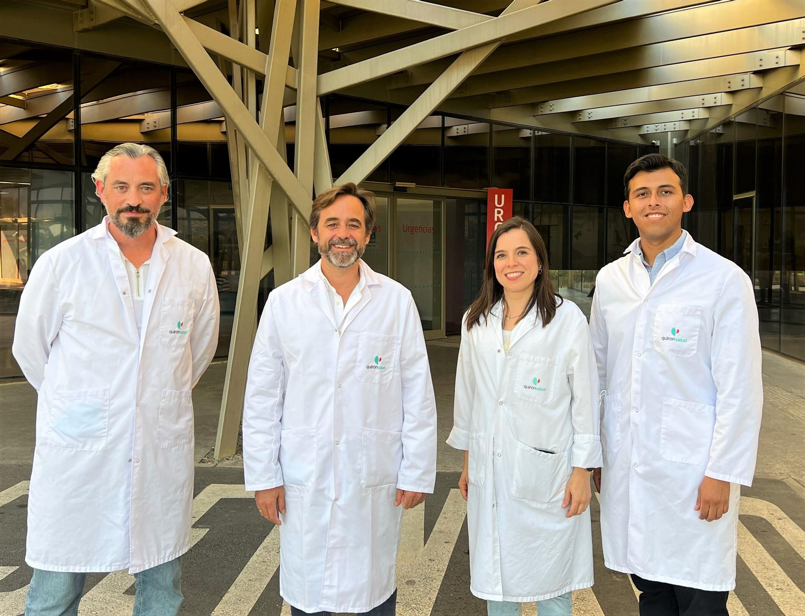 Los doctores Rubio, Romero, Bautista y Baldivieso.