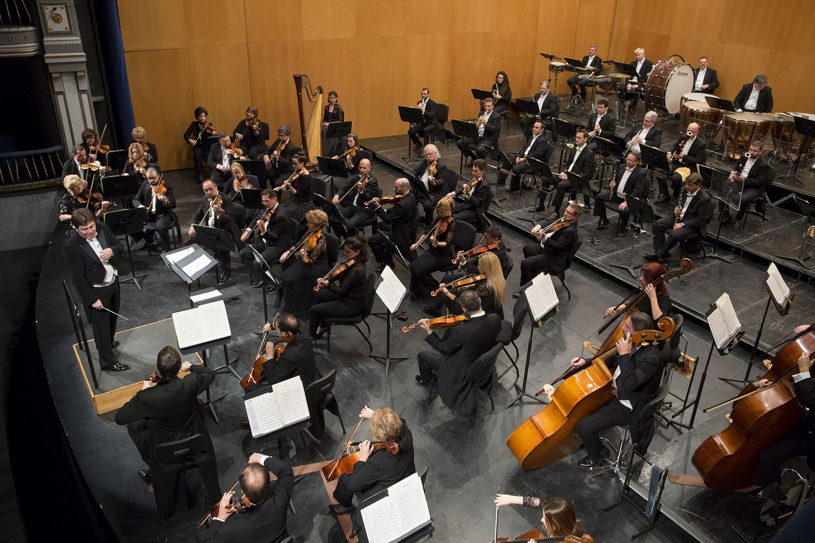 Un concierto de la OFM en el Teatro Cervantes.