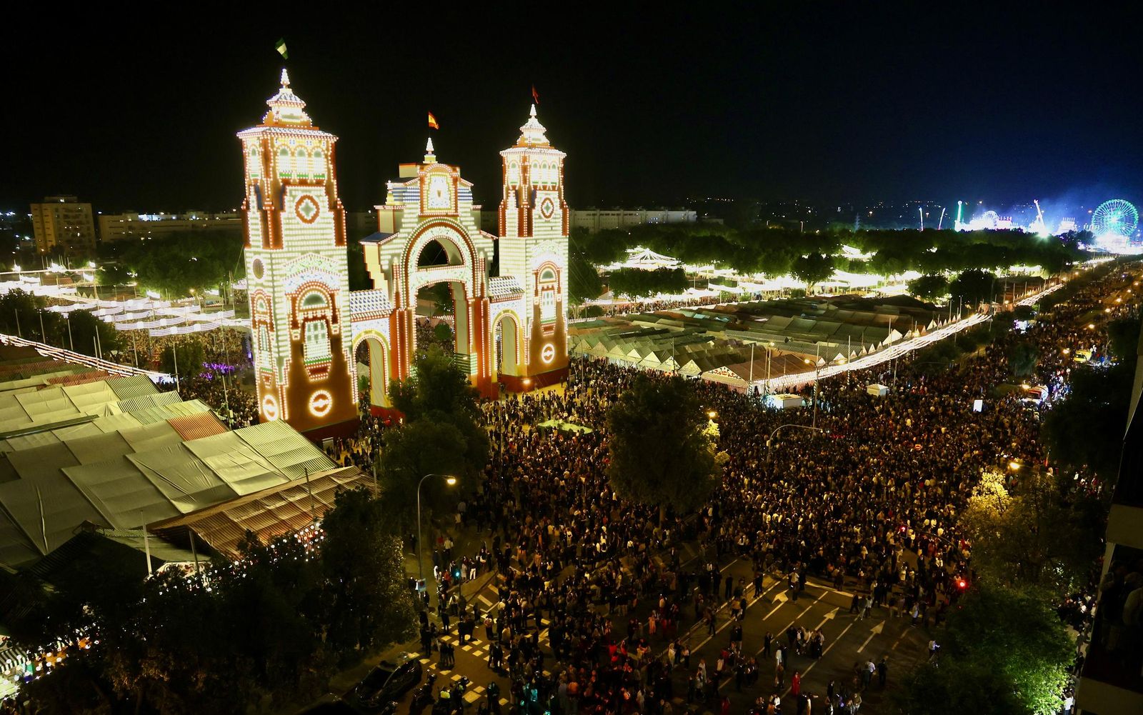Alumbrao de la portada de Feria 2025