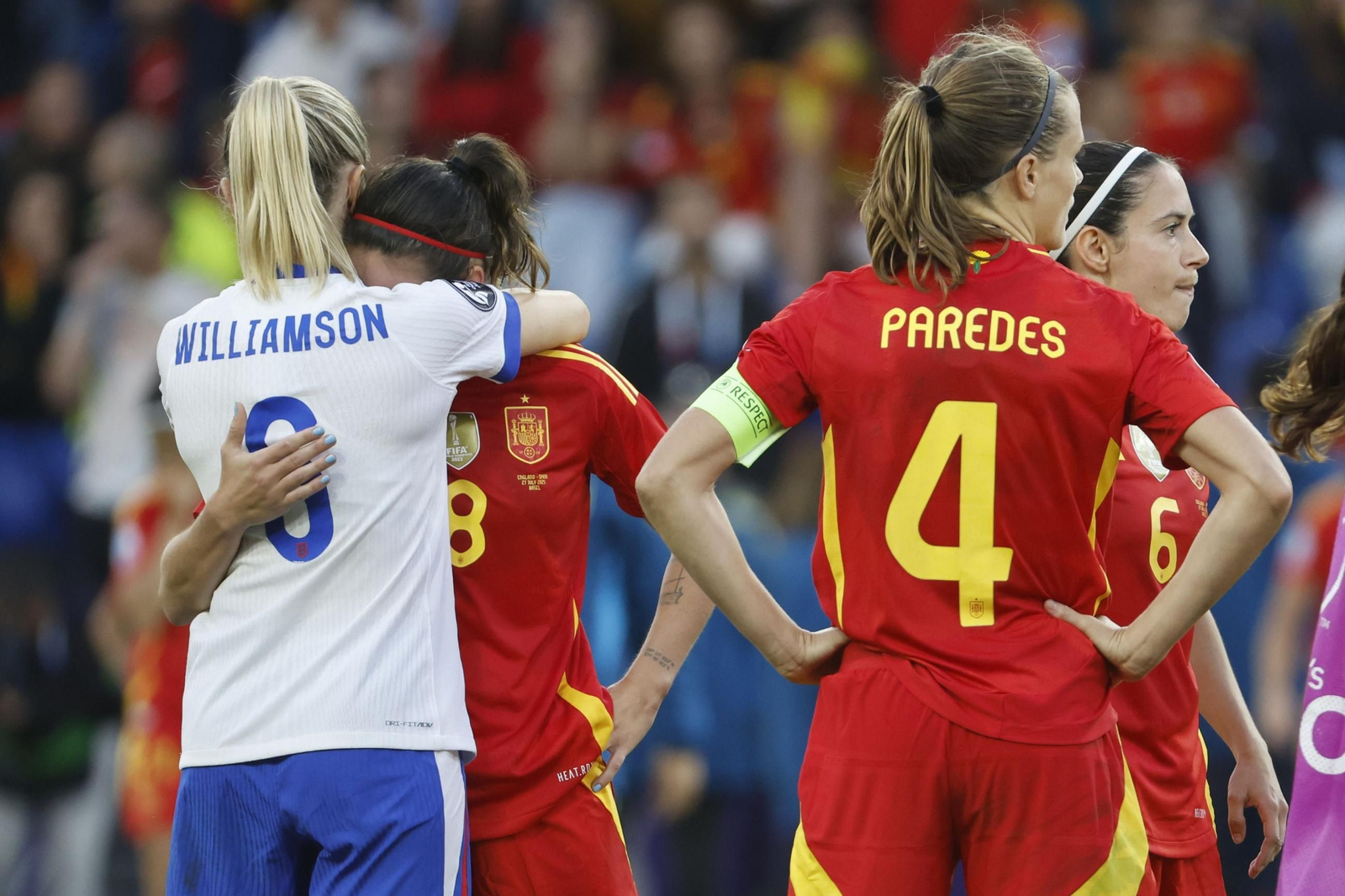 Las mejores imágenes de la final España - Inglaterra de la Eurocopa femenina