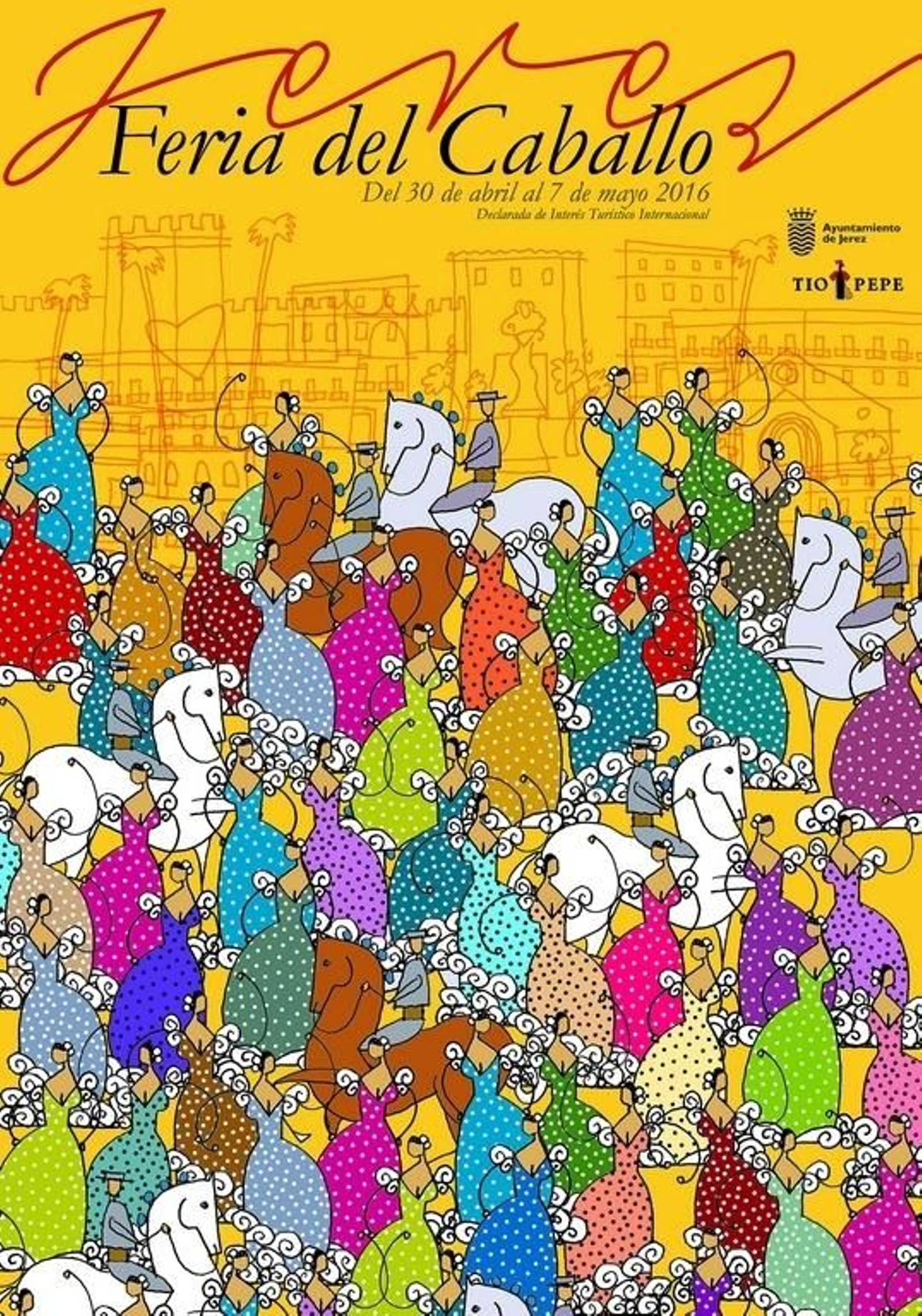 Cartel de la Feria del Caballo de 2016 Autor: Juan Carlos Crespo Los carteles de la Feria del Caballo desde 2010