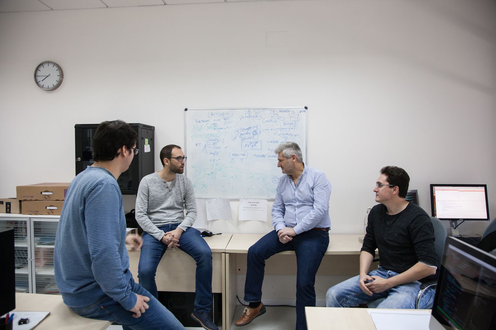 El equipo de Ximdex, en las instalaciones de la empresa andaluza.