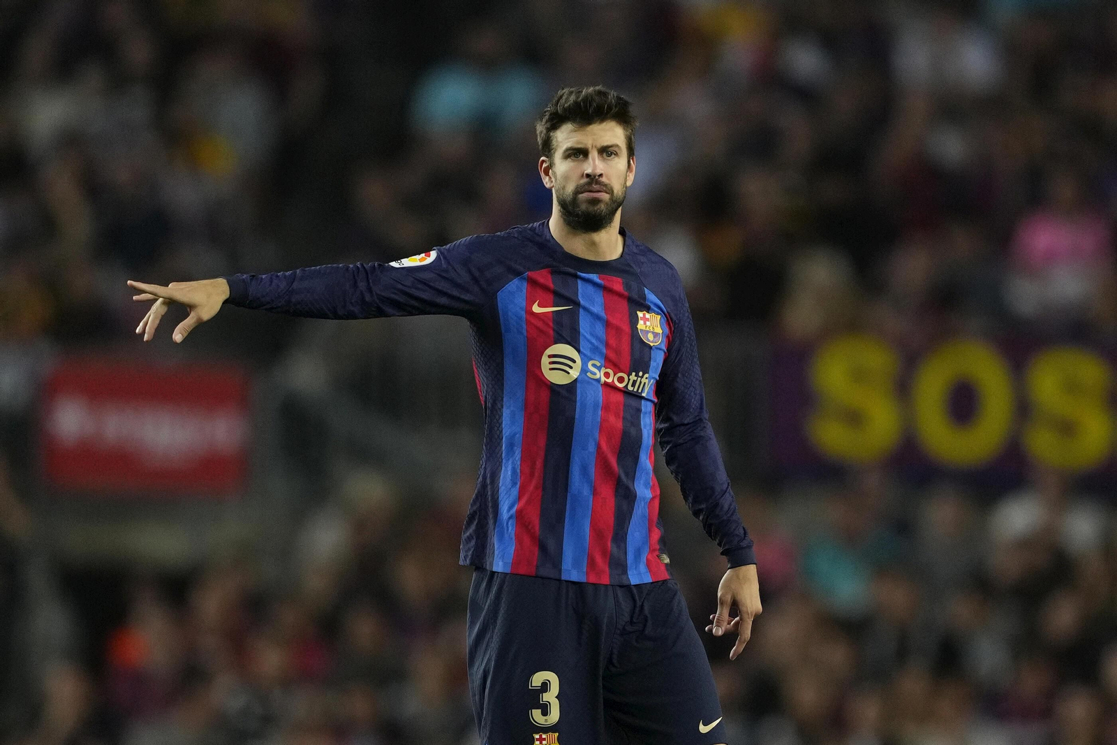 Gerard Piqué, en un partido con el Barcelona.