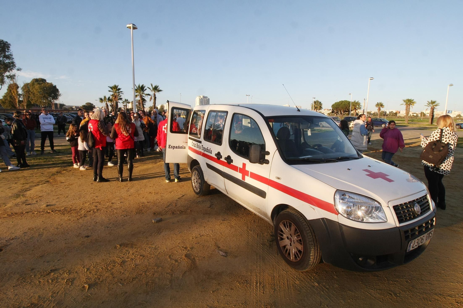 Imágenes del vuelo del globo aeroestático  en Huelva