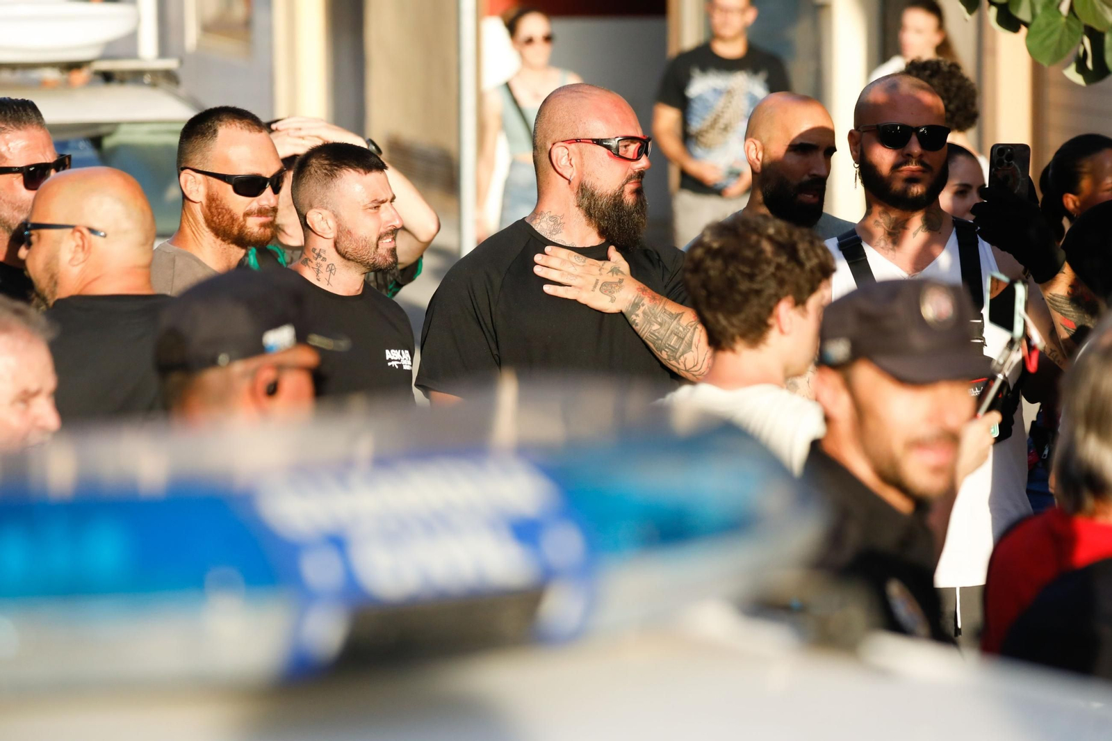 Las fotos de la manifestación frustrada de los ultras en Torre Pacheco