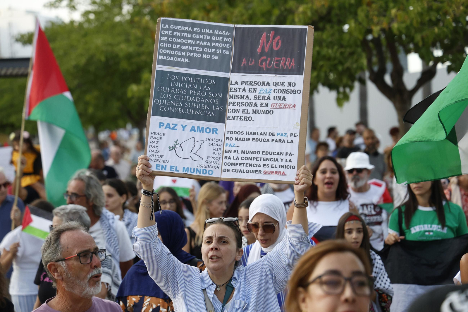 Las fotos de la marcha de apoyo a Palestina en Algeciras