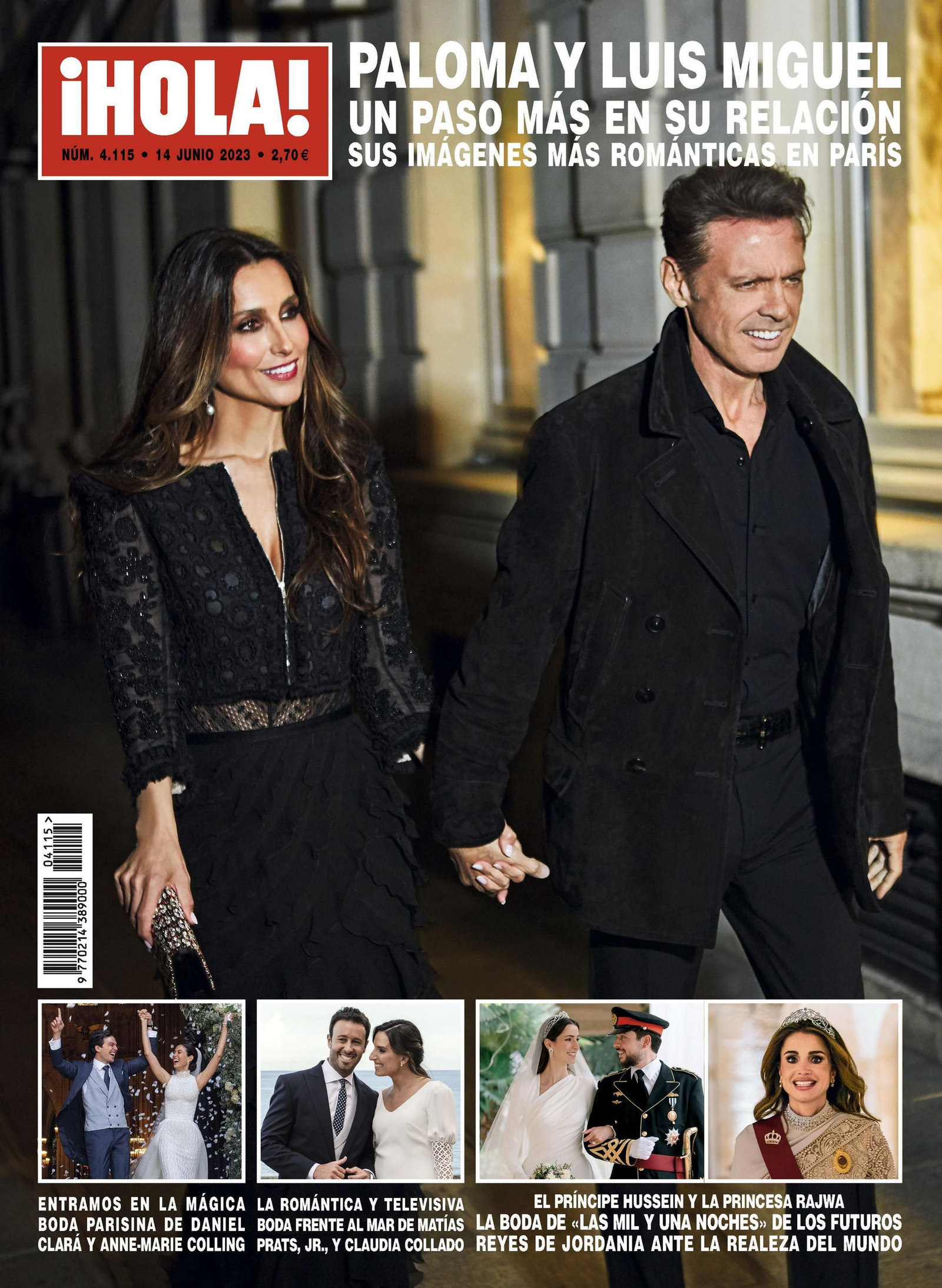 Una anterior portada de la revista '¡Hola!' con Paloma Cuevas y Luis Miguel