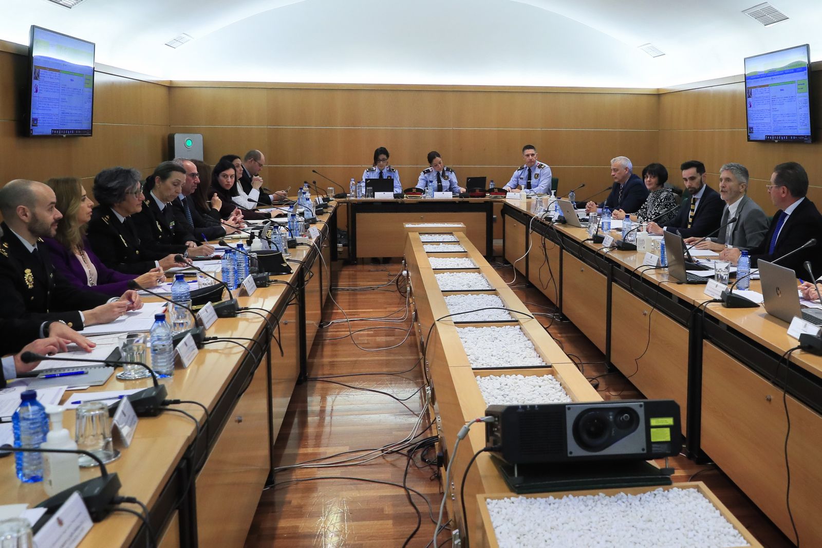 El ministro del Interior, Fernando Grande-Marlaska, preside la reunión con los responsables de la lucha contra la violencia de género de las Fuerzas de Seguridad del Estado.