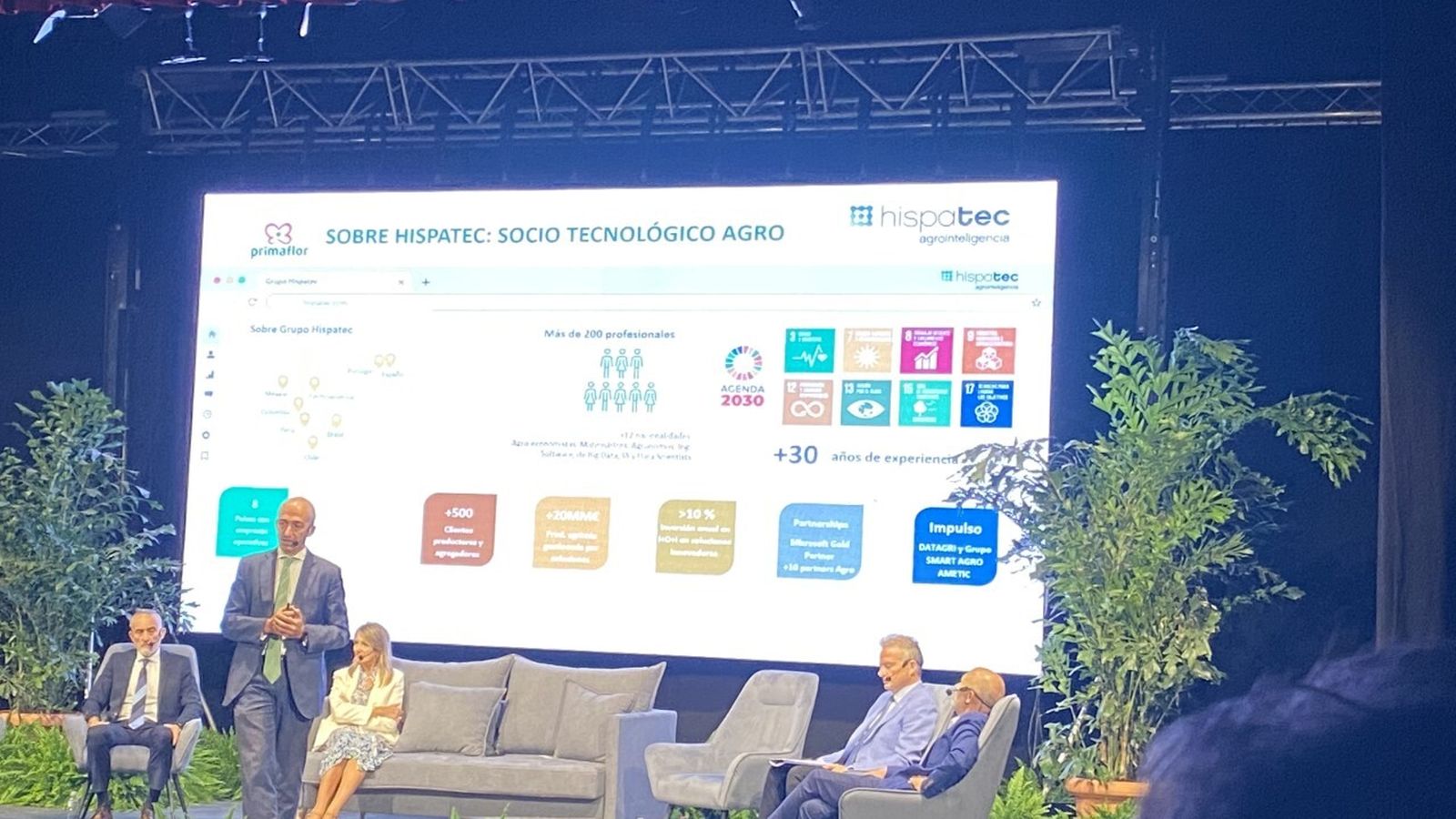 José Luis Molina, presidente ejecutivo de Hispatec durante su exposición en la jornada de la Cátedra Primaflor