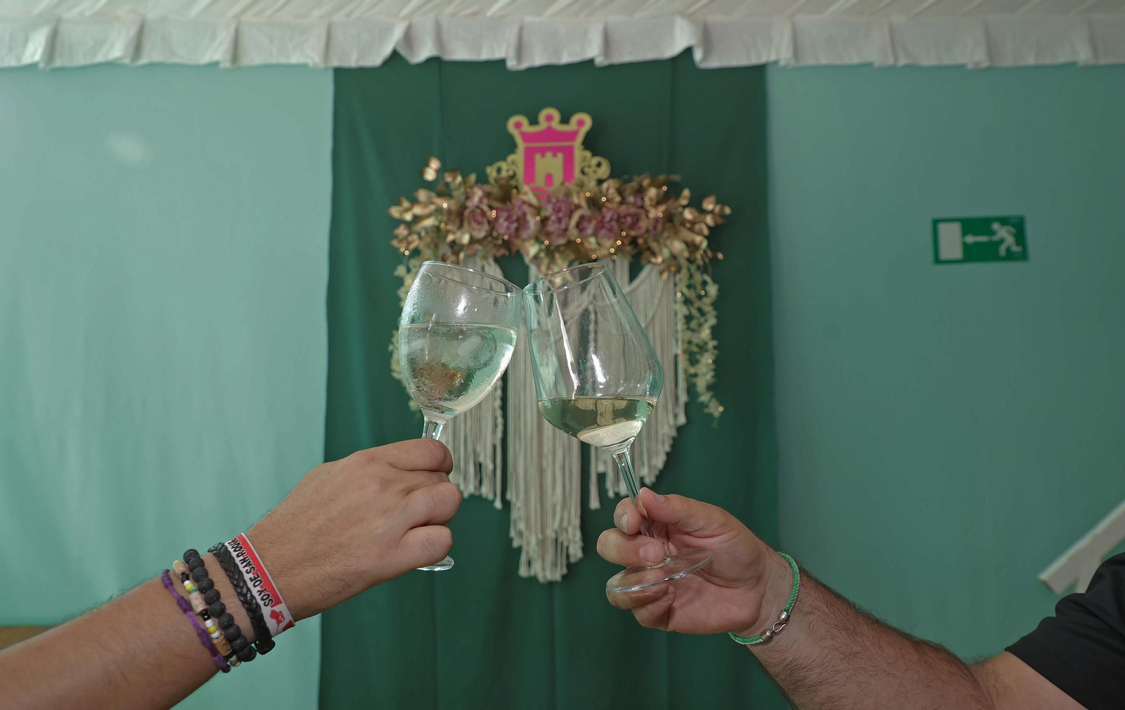 Fotos de la copa de autoridades en la caseta municipal de la Feria Real de Algeciras 2025