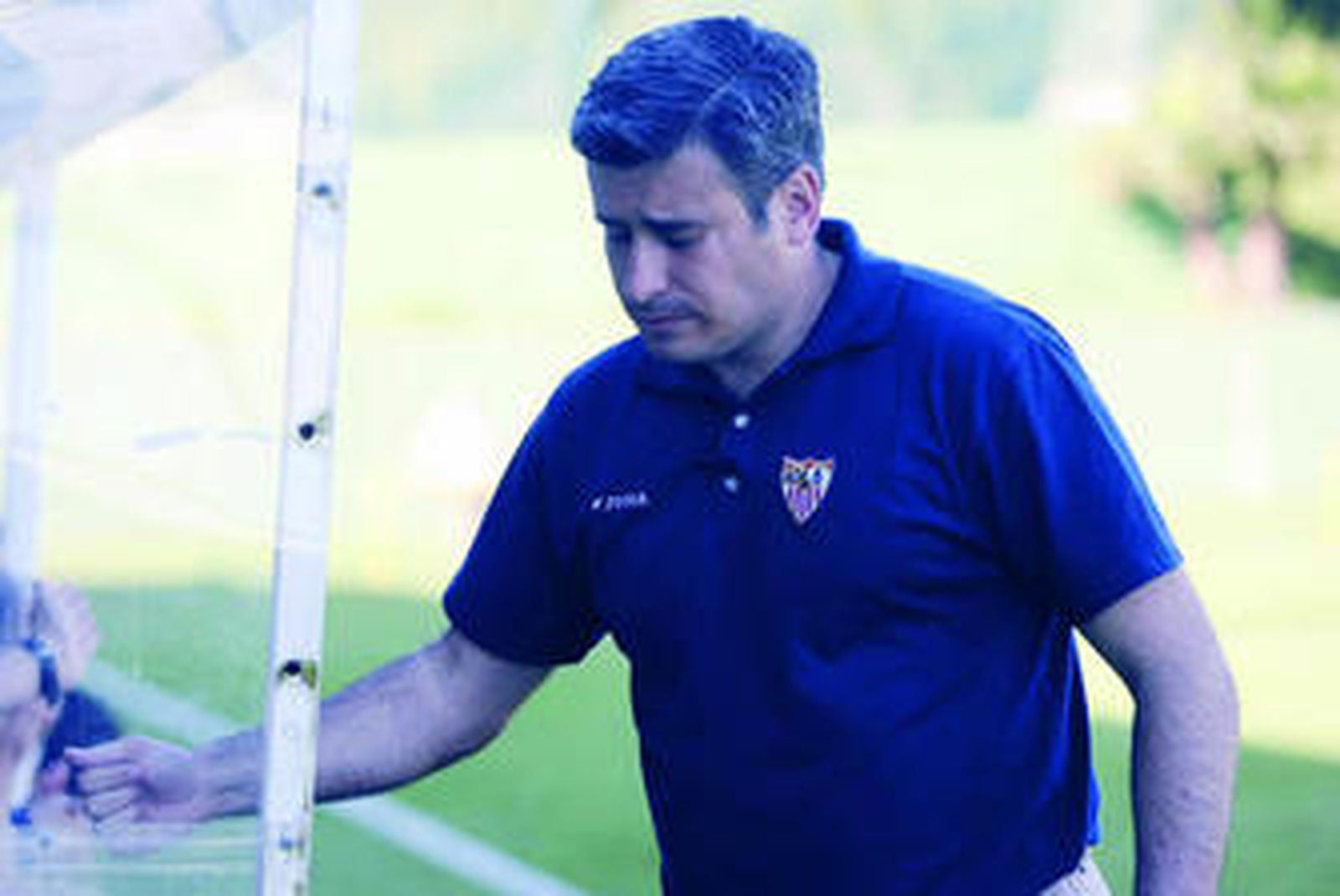 Miguel Ángel Gómez, durante el encuentro del pasado domingo en Los Barrios.