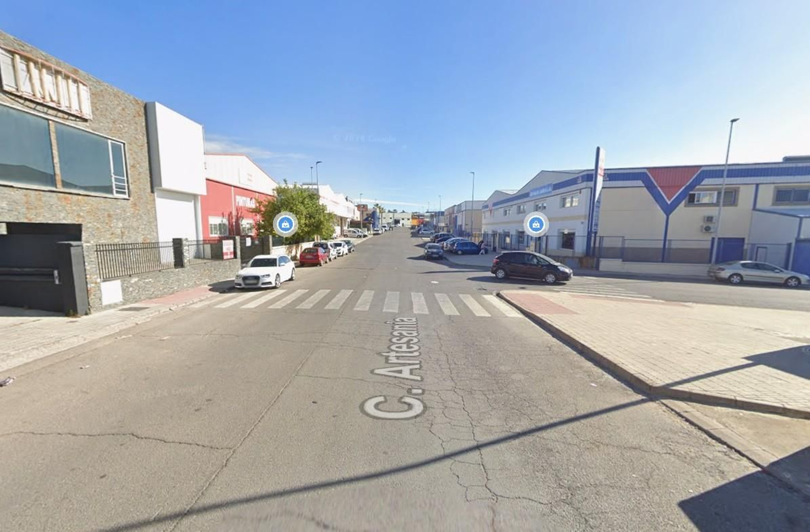 Lugar donde se produjo el accidente.