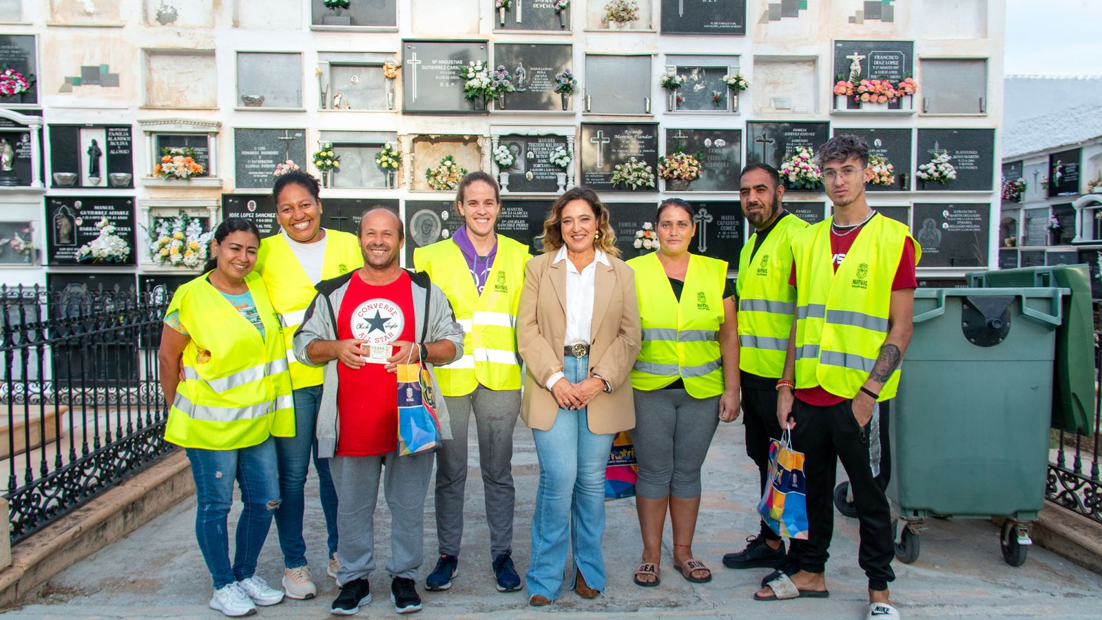 Algunos de los voluntarios que han ayudado durante estos días a los vecinos de Motril