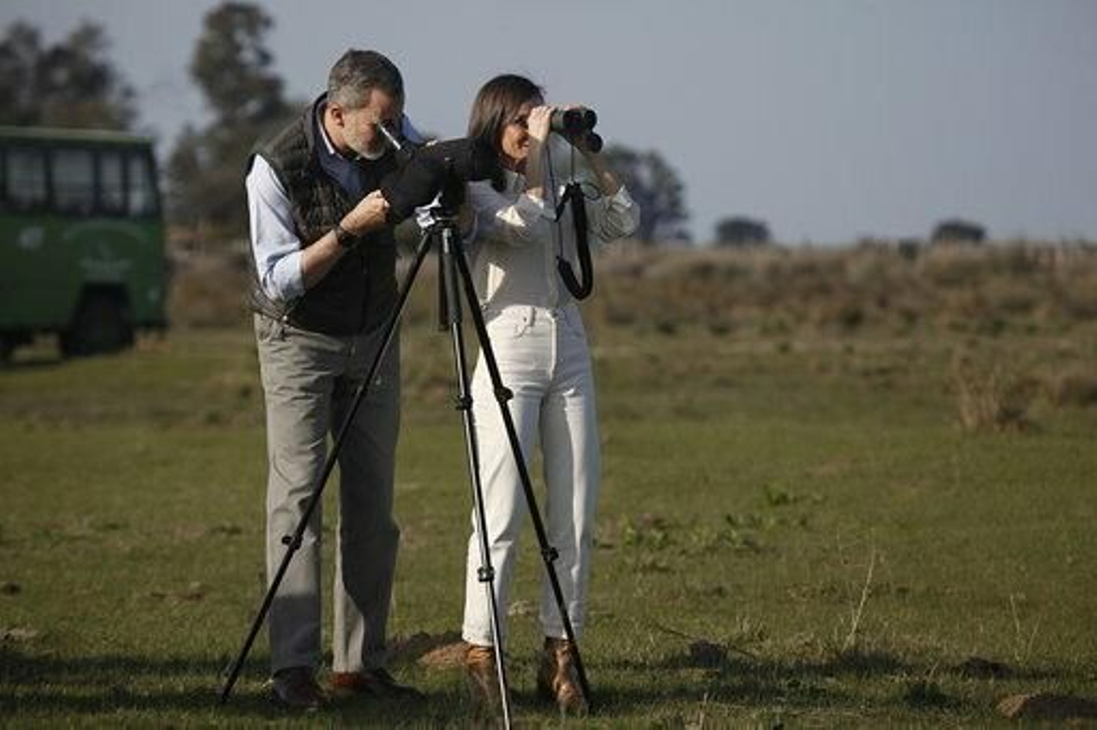 Imágenes de Don Felipe y Doña Letizia en su visita a Doñana