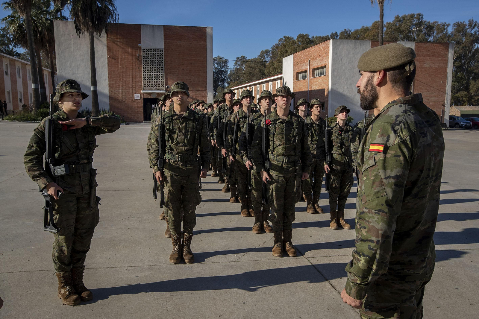 Un día de instrucción, en imágenes