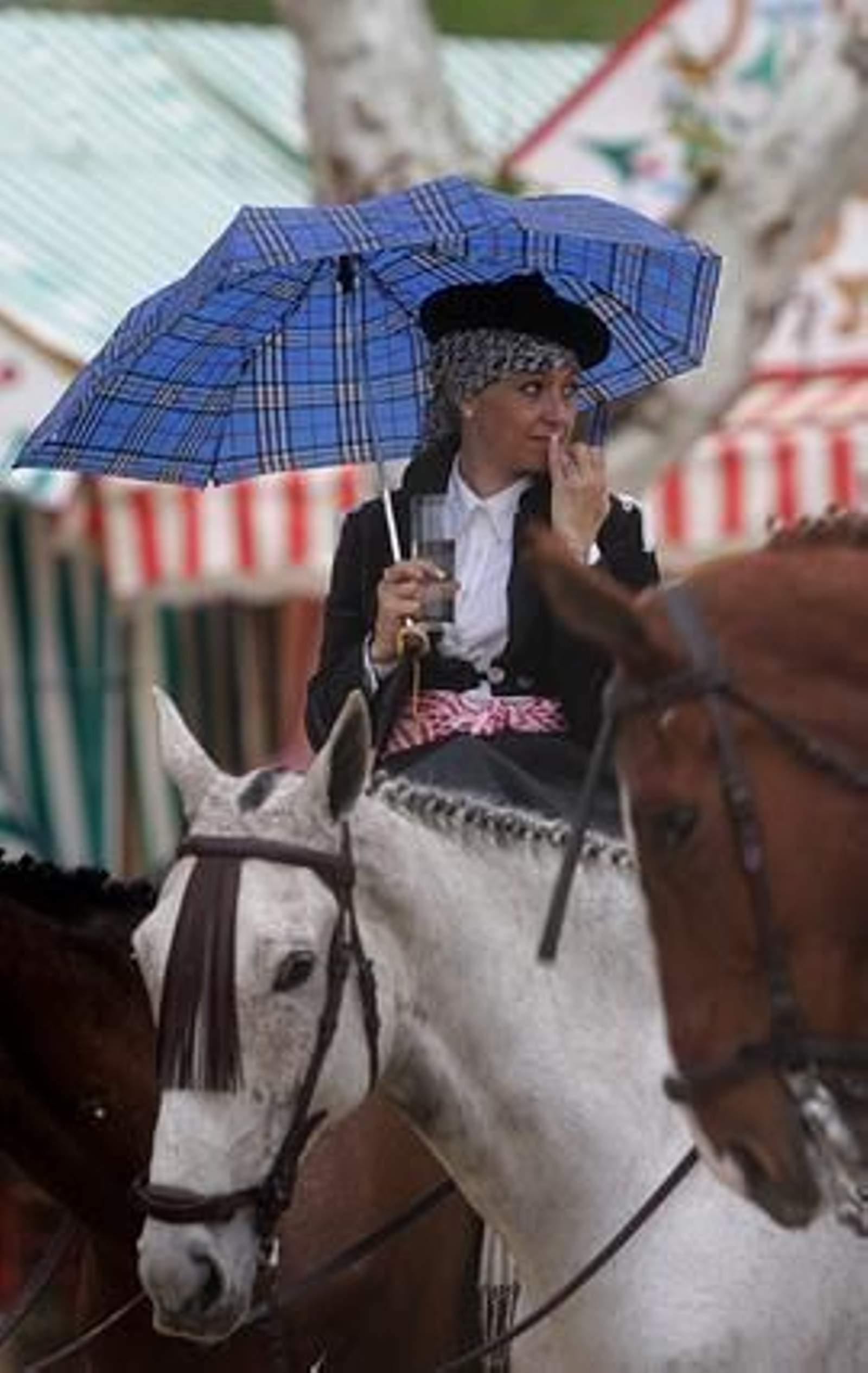 La lluvia no impidió la fiesta el Miércoles de Feria.

Foto: Belén Vargas