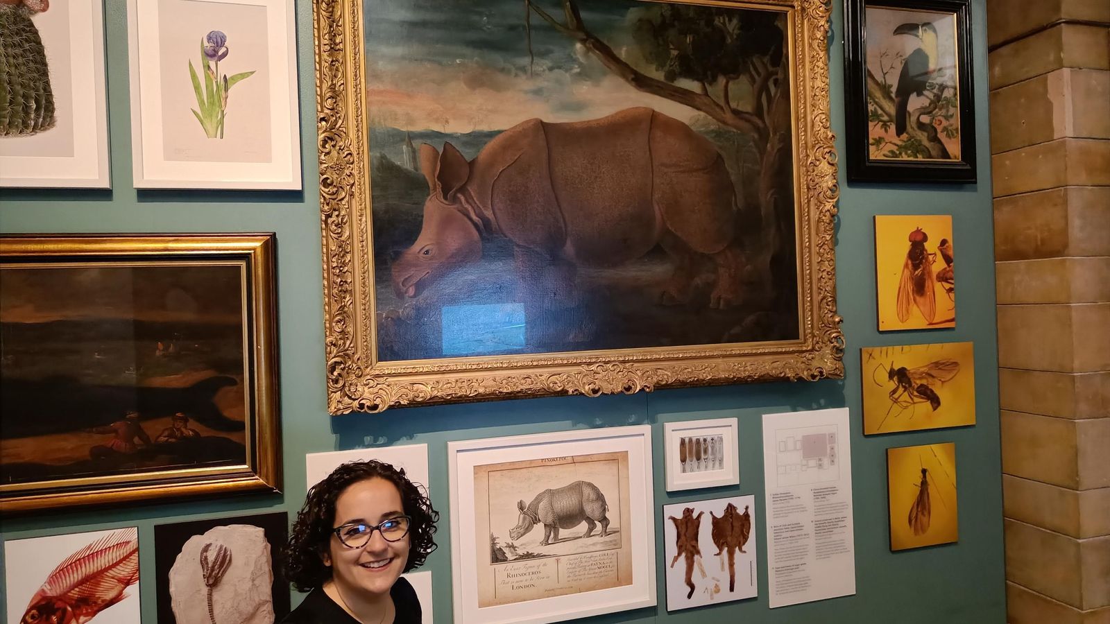Paula Martín Rodríguez en el Natural History Museum de Londres durante un viaje el pasado junio.